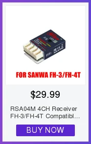 Cooltech RSF04C S-FHSS Compatible Receiver for FUTABA Surface Systems 3PV 4PV 4PX 7PX