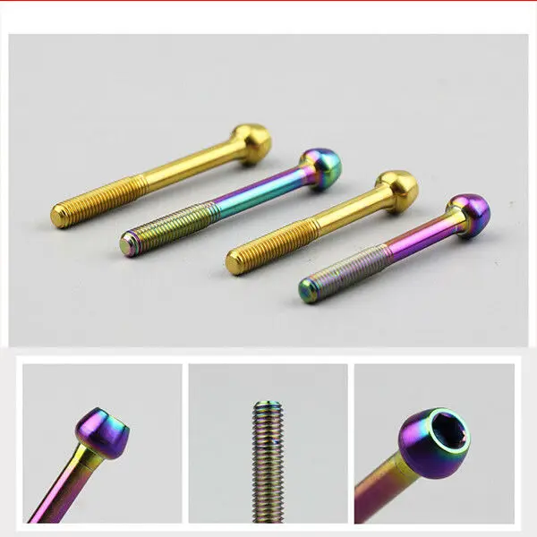 

2PCS/Lot M5x47mm S-PARKS Titanium Ti Seatpost Seat Tube Screws Bolts