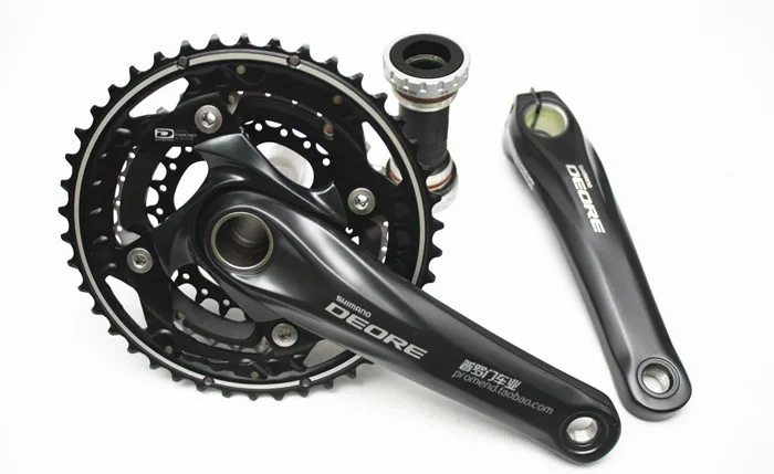 Shimano DEORE FC M610 170 мм с BB52 центральный механизм MTB шатун для горного велосипеда черный