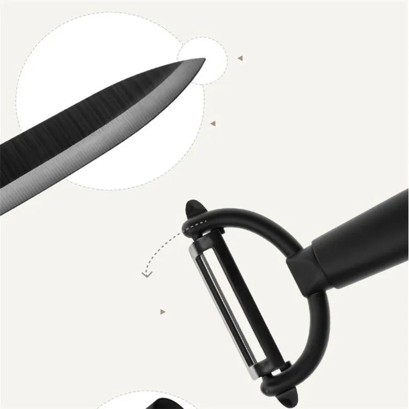Xiaomi Mijia умный дом Huohou кухонный нож Mijia нано-Керамические ножи поварской набор 4 6 8 дюймов печи тоньше для семьи