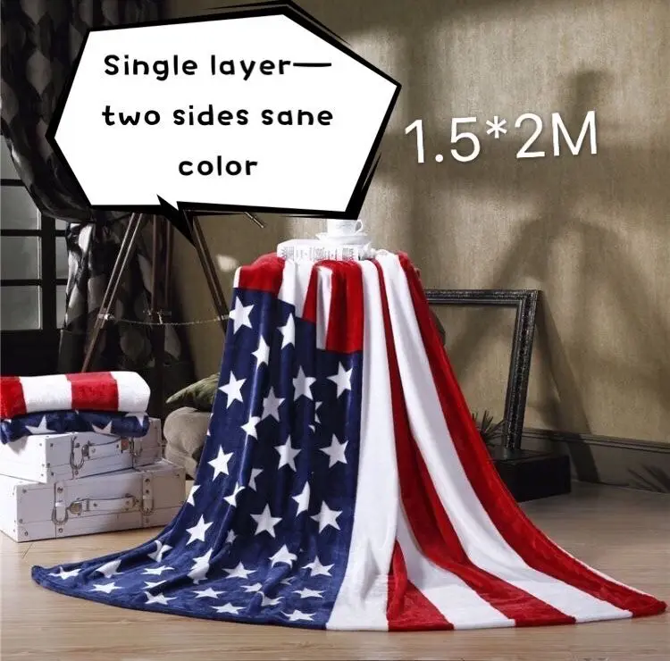 1.5X2M SINGLE USA США, США, Великобритании, Англии, Великобритании, Нью-Йорк, LODON, 50x60 дюймов, двойной толстый коралловый флис, Подарочный диван, ТВ, флаг, шерпа, пледы, одеяло - Цвет: 1.5X2M SINGLE USA