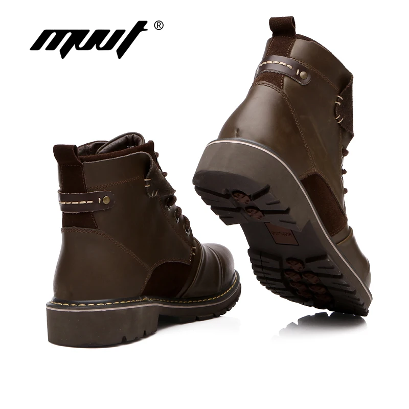 MVVT/ботинки из натуральной кожи мужские зимние ботинки супер качество ковбойские