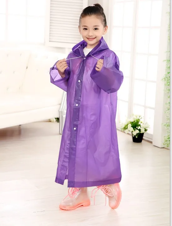Детский дождевик EVA куртка с капюшоном для студентов мальчиков и девочек пончо
