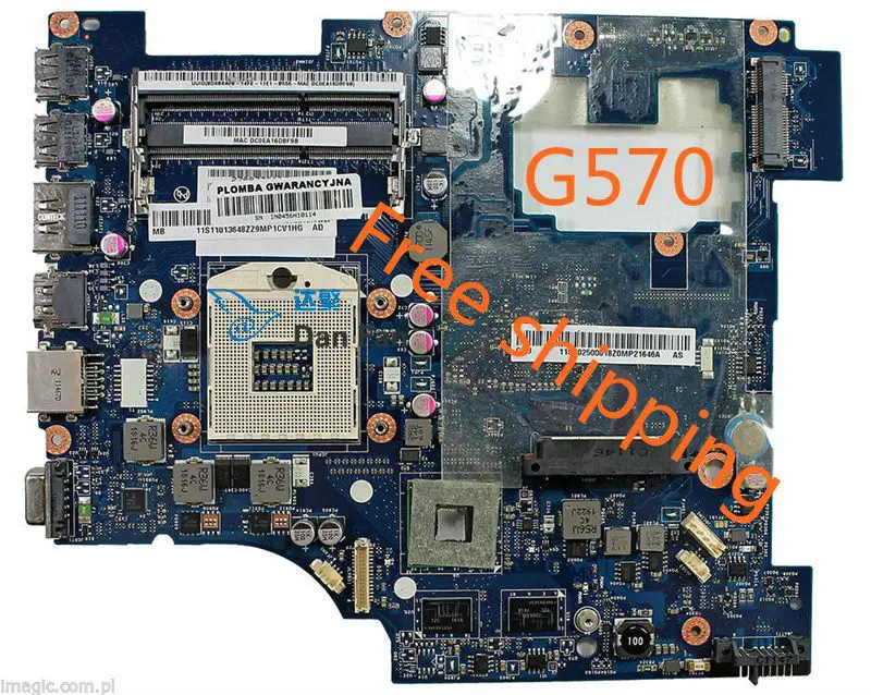 Для Lenovo G570 материнская плата для ноутбука PIWG2 LA 6753P 100% протестирована