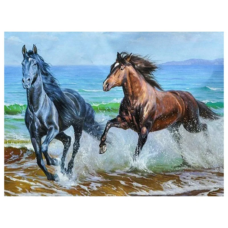 

5D Diamond Painting Full Display Horse Diamond Embroidery Full Square Cross Stitch Rhinestones Decor Home Gift