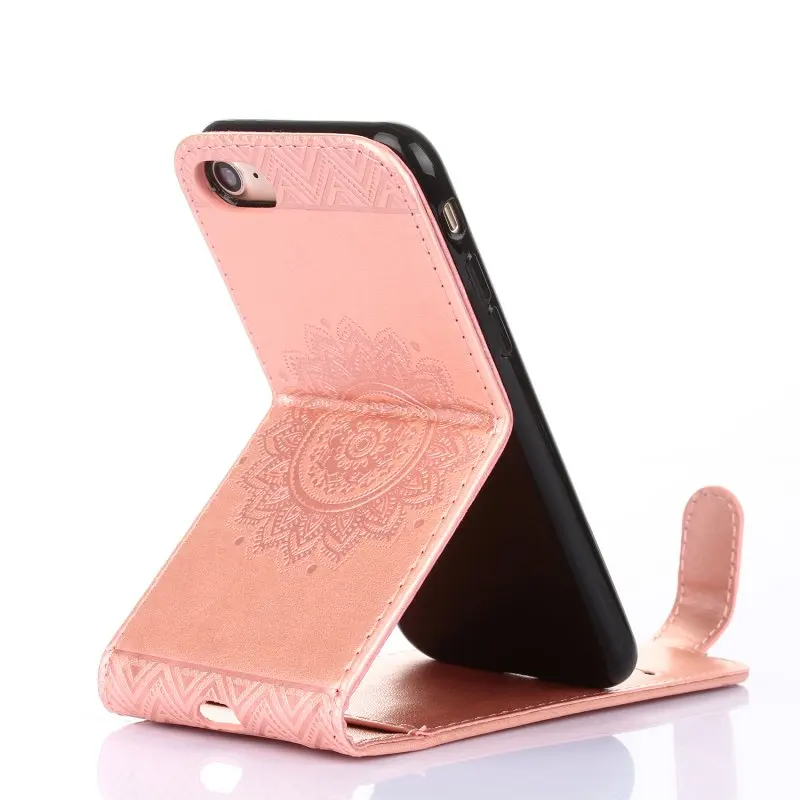 Вертикальный Чехлы-перевёртыши для Apple iPhone 7 6 S 6 плюс 5 SE 5S 4 S 4S 5SE кожаный чехол силиконовый телефон карты hoesje Coque ETUI carcasas
