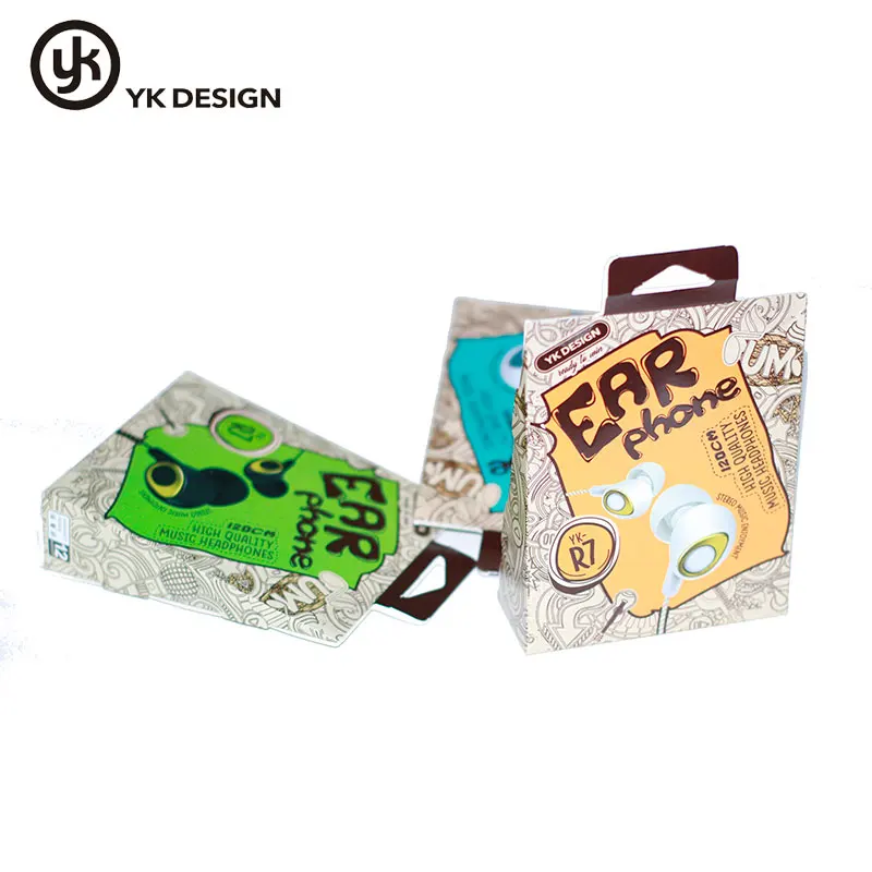 Проводные наушники вкладыши YK Design R7 с микрофоном стерео шум отличными басами для