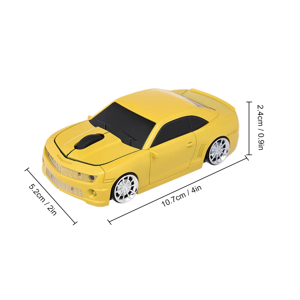 KuWFi 2,4G, Беспроводная USB компьютерная мышь, автомобильная мышь, форма автомобиля, 1000 dpi, светодиодный светильник, приемник для ПК, ноутбука, настольного компьютера, ноутбука MacBook