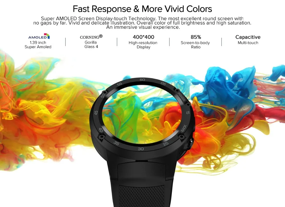 Смарт-часы Android 7,0 MTK6737 четырехъядерный 1 Гб+ 16 Гб 5Мп камера 580 мАч 4G/3g/2G вызов данных SmartWatch телефон Мужчины Мода