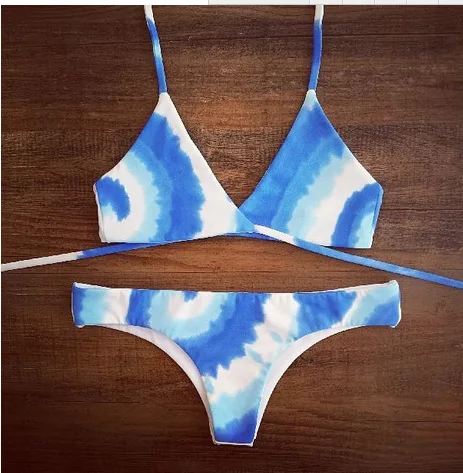 Tdfunlive комплект бикини Для женщин цвет небесно-синий biquini Новинка 2017 года бинты