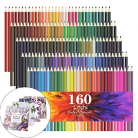 professional 160 oily art coloured pencils set for adult coloring books artist drawing sketching crafting for beginnersartist