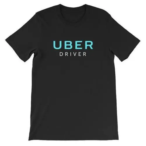 UBER Driver футболка спереди и сзади с коротким рукавом все цвета размеры такси модный
