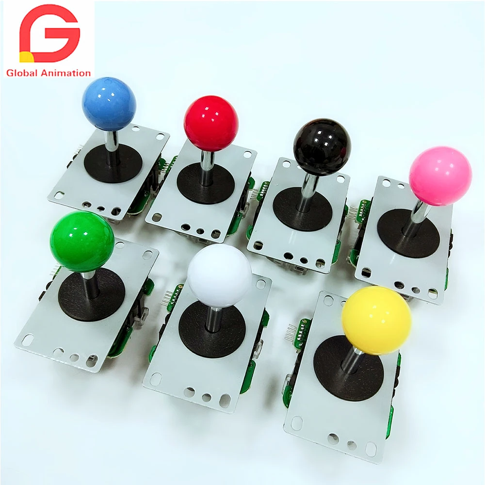 2 шт. 4 сторонний джойстик Sanwa 5Pin с печатной платой для аркадной игровой консоли