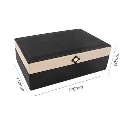 

New Fashion Jewelry Box Gift Box Pu Jewelry Packaging Display Women Makeup Case Luxury Brand Earring Ear Nail Organizer Storage