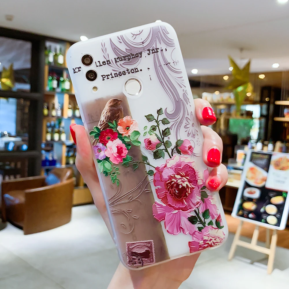 Чехол для huawei P30 P20 P10 P9 P8 Коврики 20 10 Lite Pro P Smart Honor 9 10 Lite 6X 7X Nova 2i плюс 3E 3D рельефный чехол из ТПУ - Цвет: 01