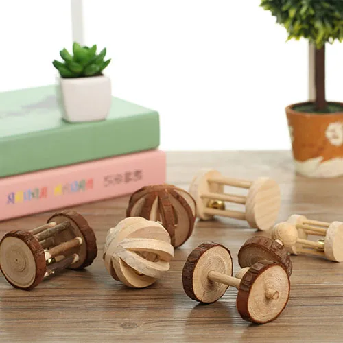 Деревянная мини игрушка для упражнений жевания зубов молярная кролика