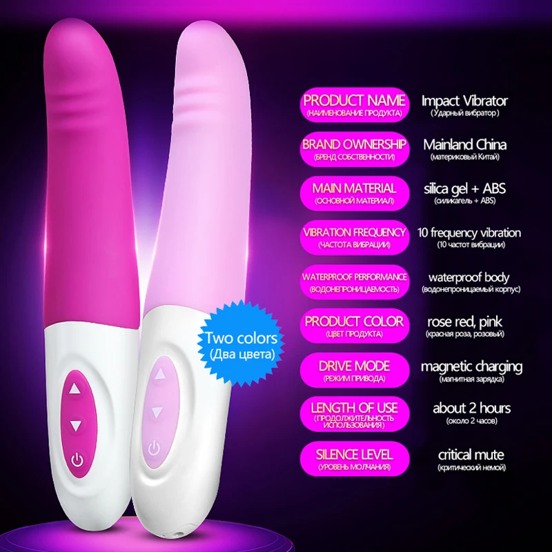 10 скоростей Мощный G Spot Вибратор Клитор Анальный Стимулятор массажер мастурбатор