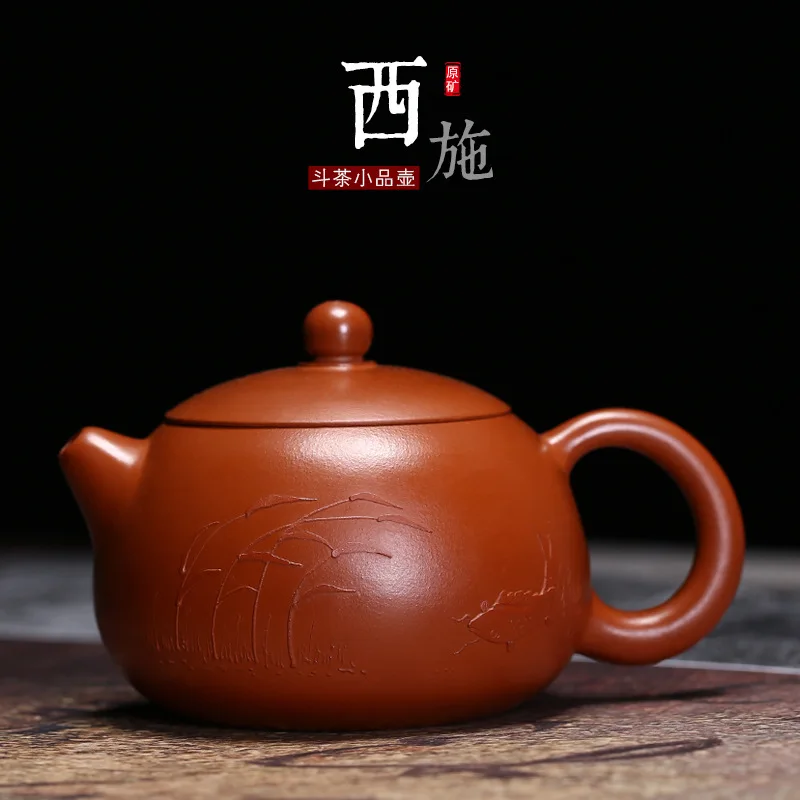 

Yixing undressed ore xi shi recommended zhu clay pot all hand painted clay small gift sketch guangdong kunfu tea bowl