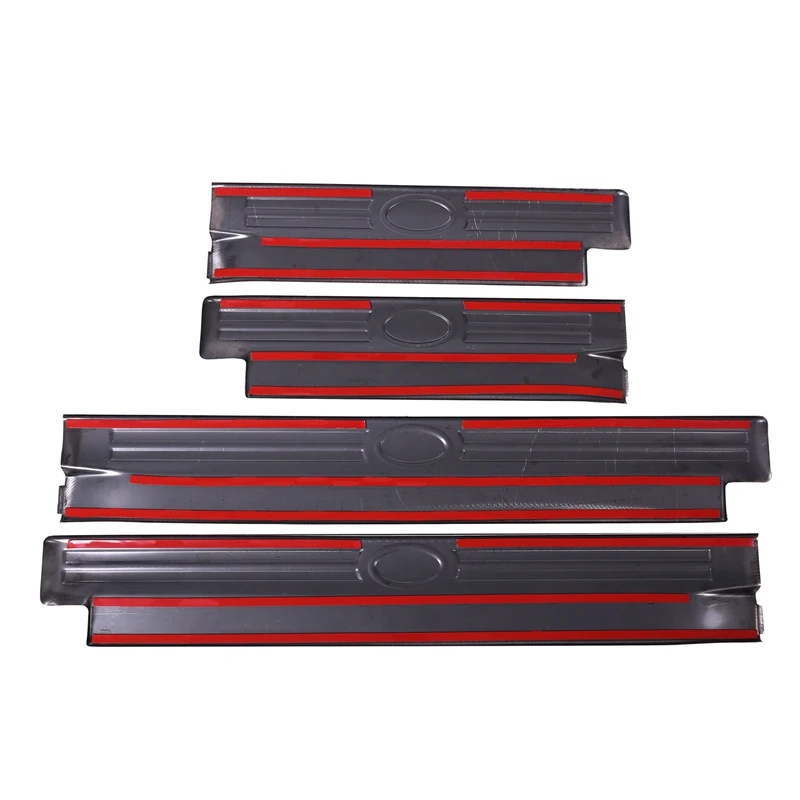 4 шт. черные накладки из нержавеющей стали на Внутренний порог накладка для Land Rover