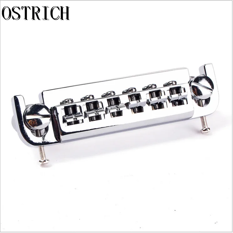 Free Products 2017 CHROME 6 Adjustable Saddle Bridge Tailpiece Wraparound for Lp Guitar | Спорт и развлечения
