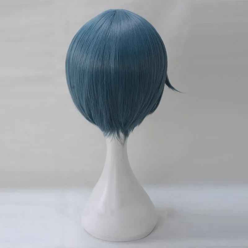 

Black Butler Ciel Dark Blue Short Synthetic Hair Halloween Role Play Hair for Adult