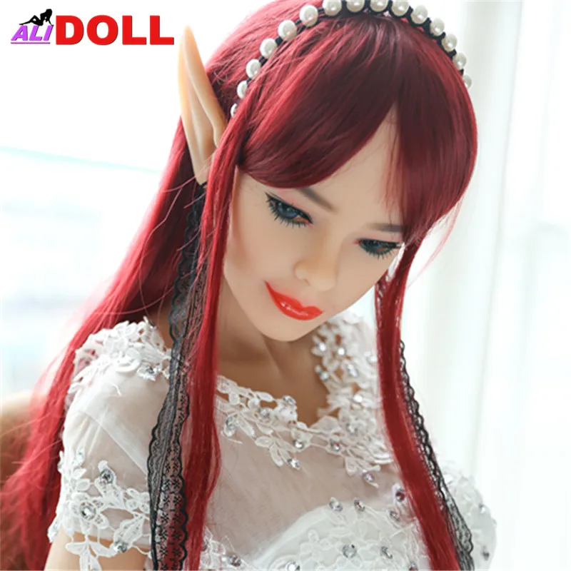 Японский 168 см и Fairy Elf Красота из настоящего силикона мателлическая основа секс