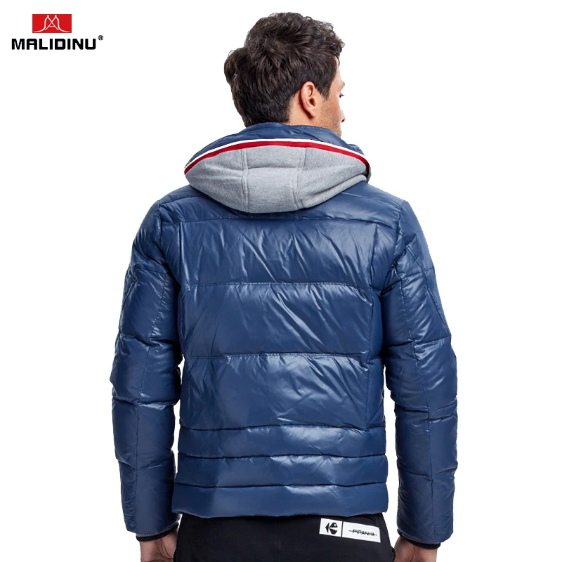 MALIDINU 2022 New Men Down Jacket Winter Down Coat Parka 70%White Duck Down Hooded Thicken Winter Jacket Brand Free Shipping