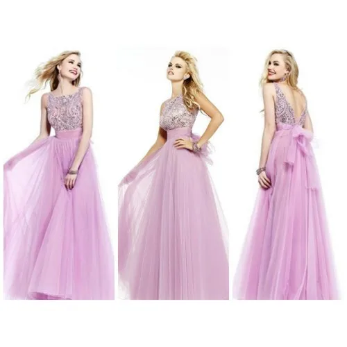 Backless Prom Dresses Scoop Neck Sleeveless Crystal Vestido De Festa Longo A-line Floor-length Long Homecoming | Свадьбы и торжества