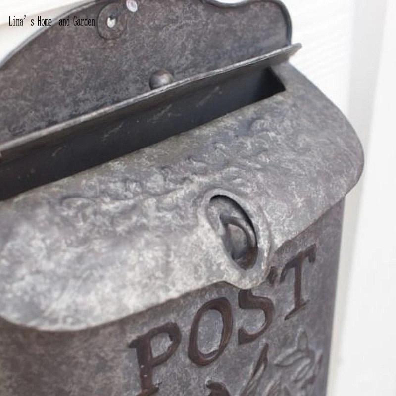 Post box дизайн настенный деревенский ручной работы цинк дома цветок контейнер и украшения
