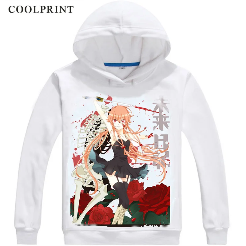COOLPRINT дневник будущего Mirai Никки толстовки с капюшоном короткая футболка героями