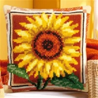 Pattern001 коллекция Подушка с гобеленом вышивка крестиком Набор подушек объемная Наволочка акриловая пряжа наборы для вышивки цветы - Цвет: Многоцветный