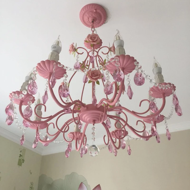 Романтический пастырской гостиной лампа спальня потолочный светильник