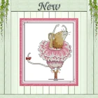 Балетная крыса с героями мультфильмов, с принтом в виде милой мышки Счетный напечатаны на холсте DMC 14CT 11CT Сделай Сам Вышивка крестом китайское рукоделие комплекты вышивка наборы для ухода за кожей