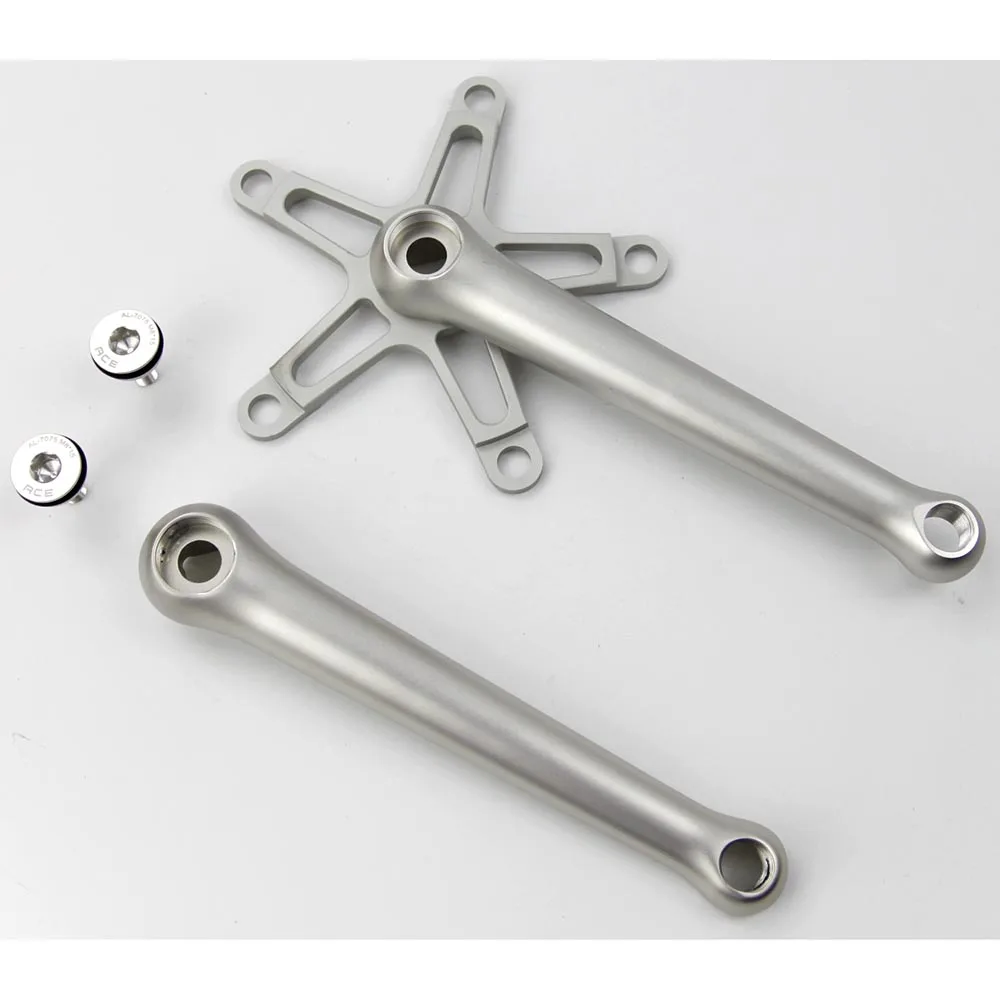 bcd130 170mm white Aceoffix велосипедный шатун для brompton road с квадратным отверстием crank tune extralite велосипедный шатун 170 мм 7075CNC велосипедный шатун 330 г - Цвет: bcd130 170mm white