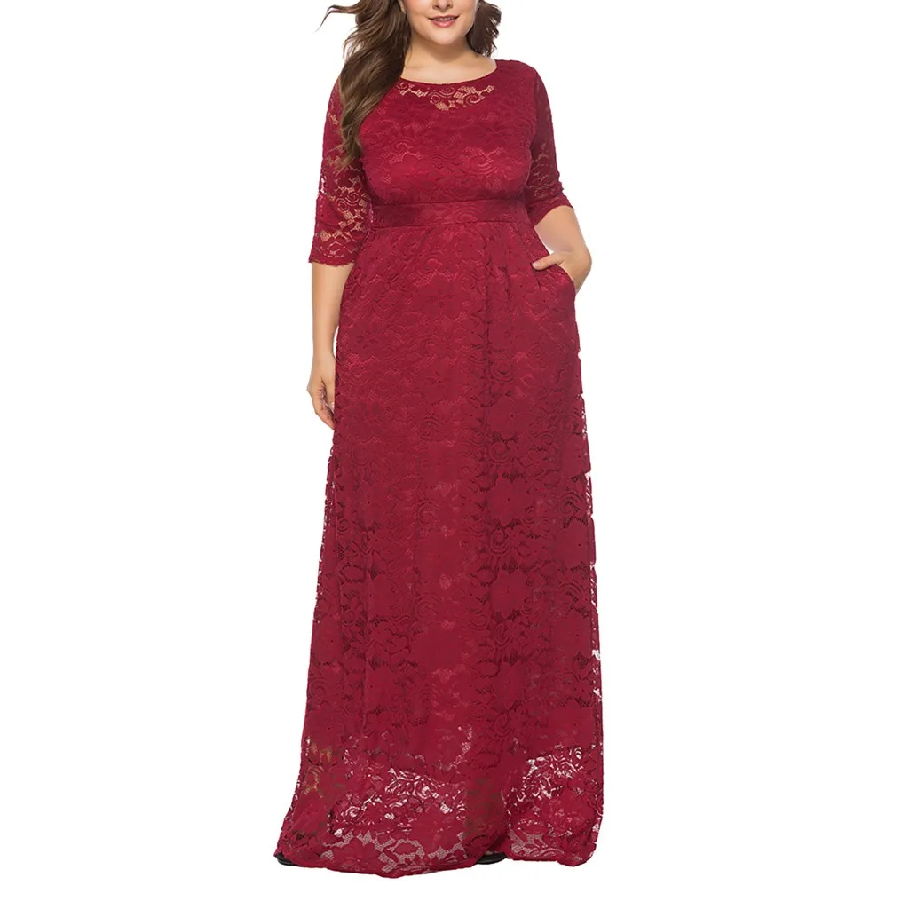 Free Ostrich5XL Dress Women Oversize Vintage Lace Plus Size Cocktail Formal Swing vestido summer dresses woman party night | Женская