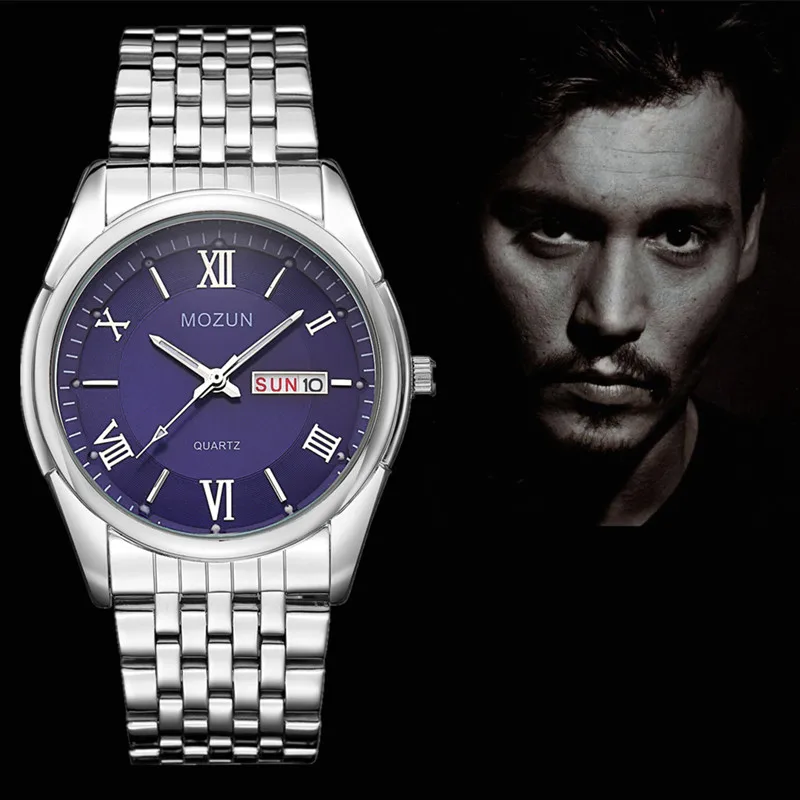 Часы наручные мужские кварцевые с двойной датой модные брендовые | Наручные часы