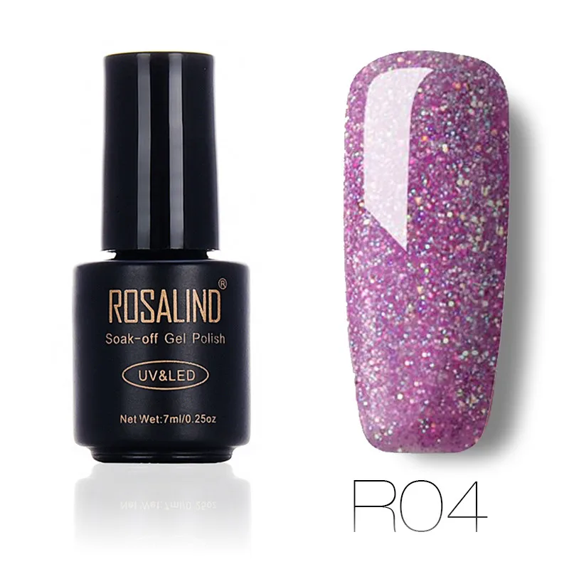 R04 ROSALIND 1 шт. Гель-лак для ногтей Радужный стиль Серия УФ-гель замачивающийся Полупостоянный лак для ногтей Маникюр Красота - Цвет: R04