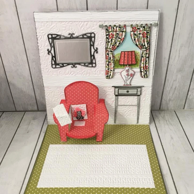 Выдвижной стул металлические штампы трафареты для сделай сам Скрапбукинг