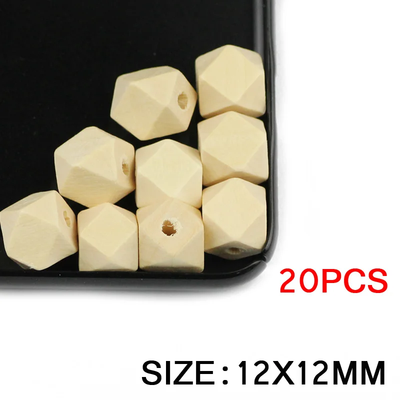 12x12mm 20pcs JHNBY бусины из натурального дерева AAA 10~ 20 мм Восьмиугольные бусины-разделители, ювелирные изделия для поделок, деревянные украшения ручной работы, аксессуары для ожерелья и браслетов - Цвет: 12x12mm 20pcs