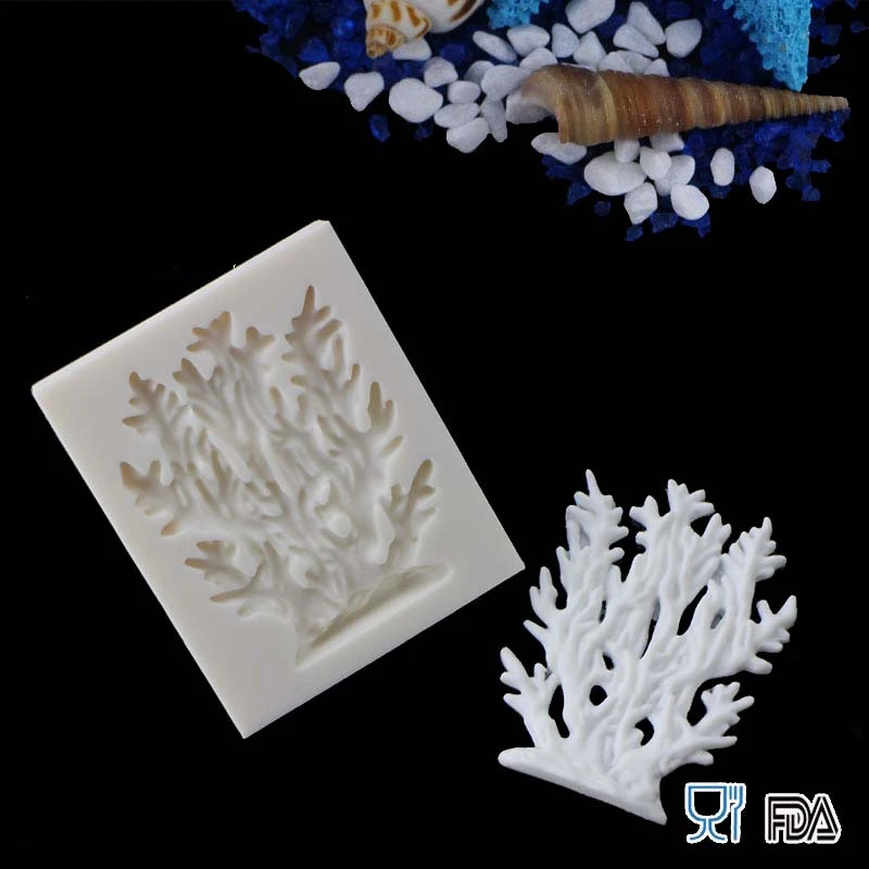 Коралловая Sugarcraft морская силиконовая форма помадка инструменты для украшения
