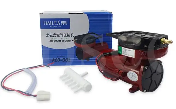 ACO-003 HAILEA ACO-003 DC 12 В 25 Вт постоянный электромагнитный воздушный компрессор для гидропоники пруда аквариума аквариум кислородный воздушный насос - Цвет: ACO-003
