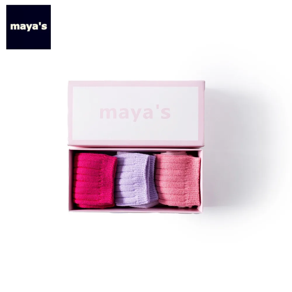 Mayas/Хлопковые розовые хлопковые носки для мальчиков зимние мягкие девочек