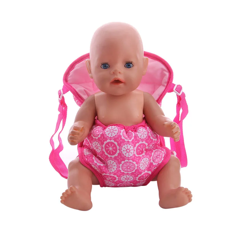 ZWSISU ярко-розовый рюкзак для куклы 43 см аксессуары кукол игрушечный подарок |