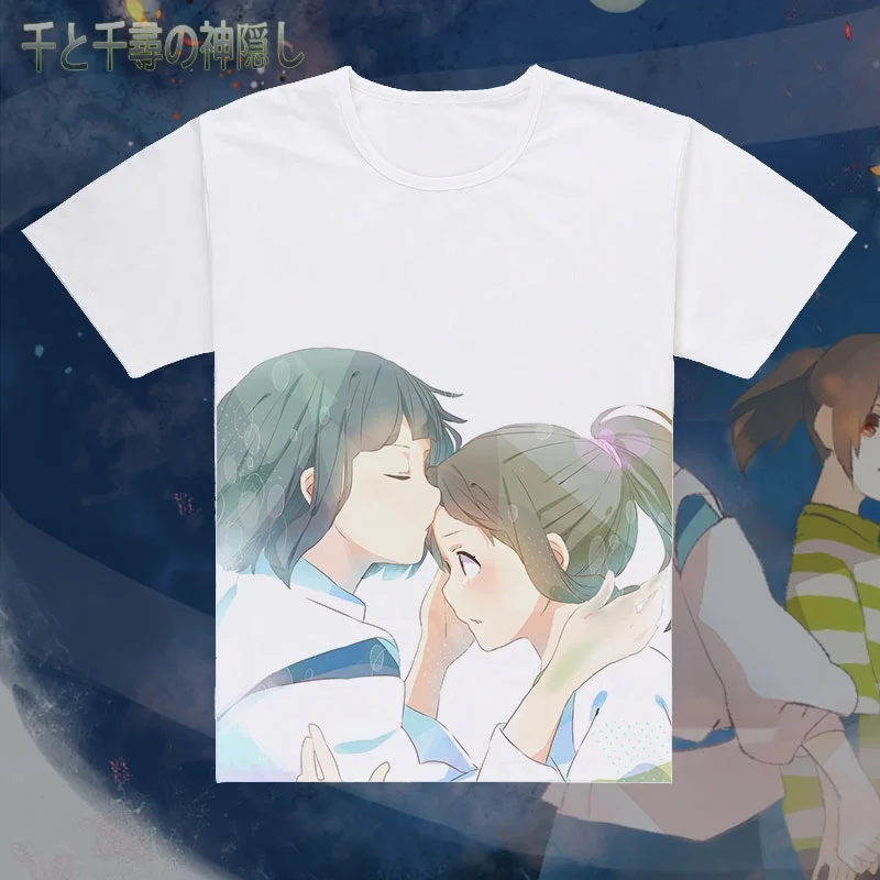 Spirited Away ogino chihiro T-Shirt Tee Cotton Casual T Shirt | Мужская одежда