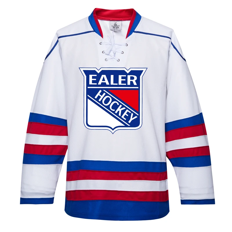 

EALER free shipping Rangers ice practice hockey jerseys With Printing EALER Logo in stock customized E035