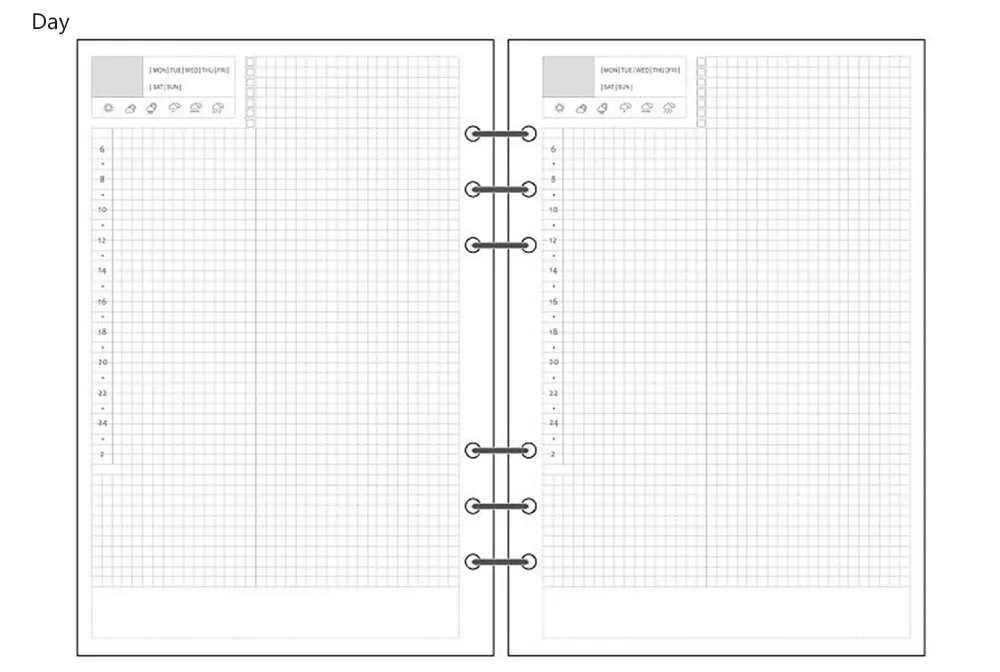 6 отверстий, цветная бумага для планировщика, наполнитель, Filofax, для офиса, школы, спираль, аксессуары для ноутбуков, наполнитель, бумага, Биндер, внутренние страницы