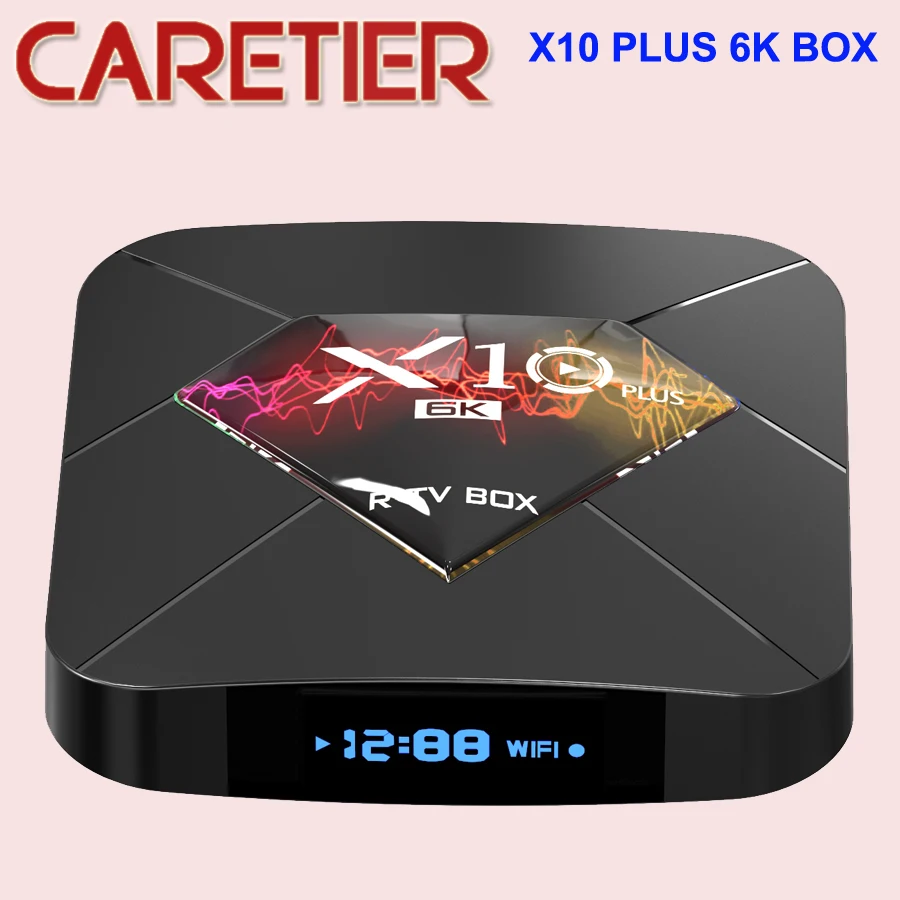 ТВ-приставка X10 PLUS Android 9 0 4 + 32/64 ГБ ядра Wi-Fi 3D H.265 6K | Электроника