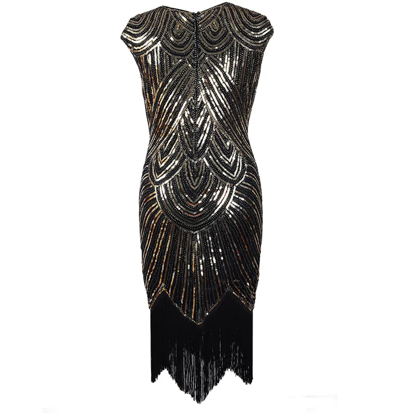 Vestido de Festa вечернее платье Холодное торжество расшитое пайетками Abendkleider 1920s