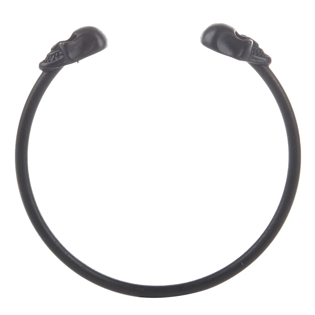 Модный двойной скелет браслет с черепами черный | Украшения и аксессуары