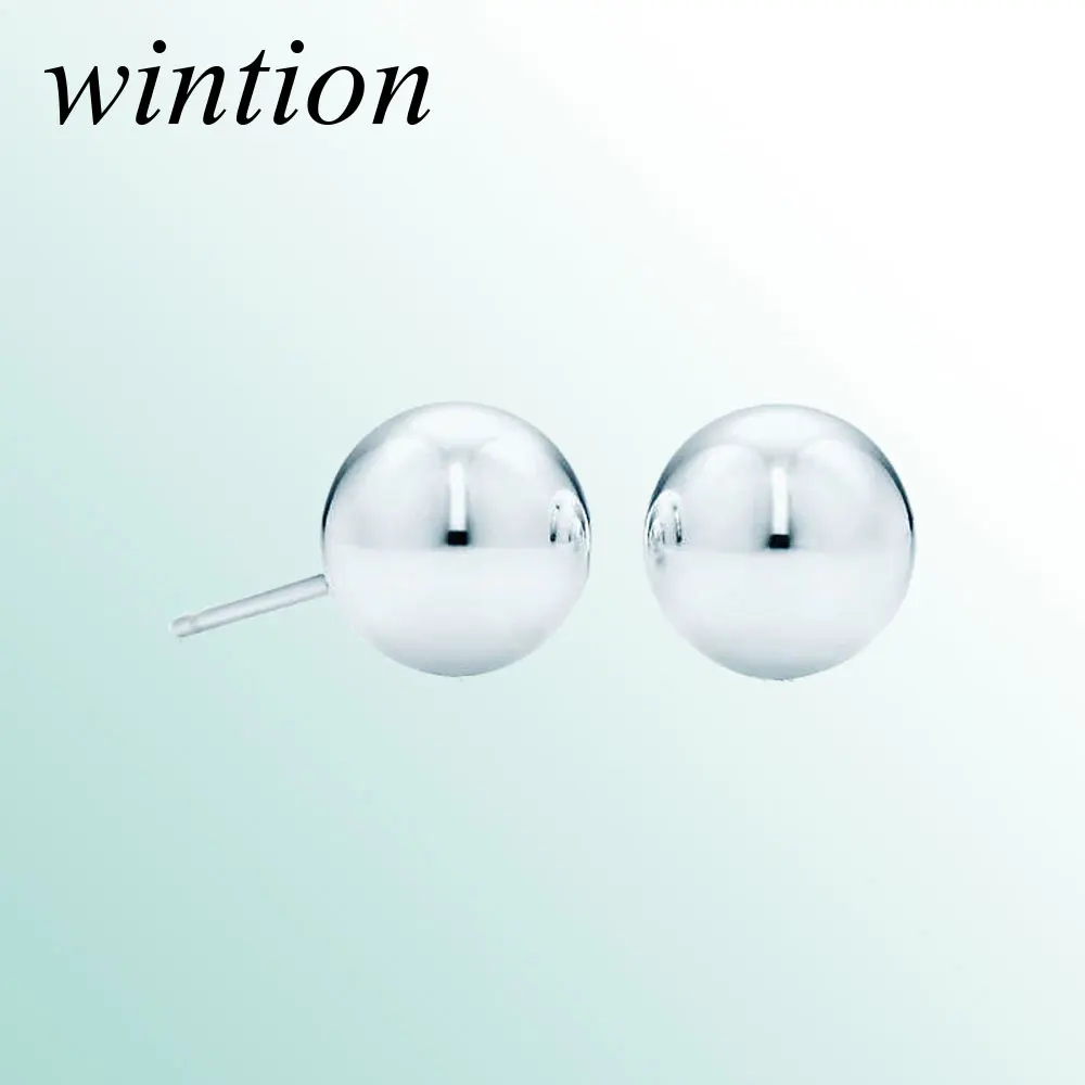 Серьги гвоздики Wintion tiff Оригинал 100% стерлингового серебра 925 пробы женские